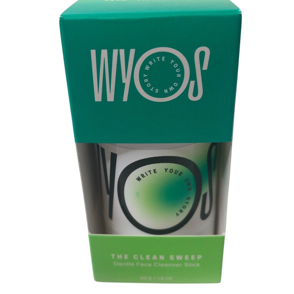 WYOS New in Box The Clean Sweep Gentle Face Cleanser Stick 53G/1.9oz